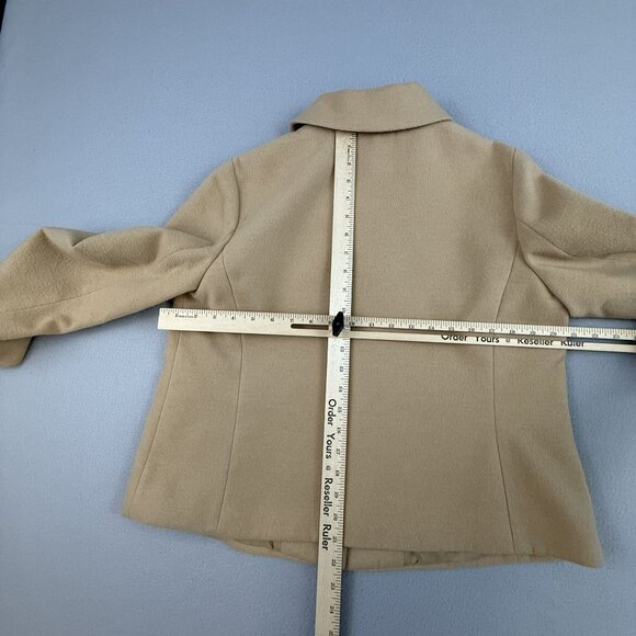 Chico's Jacket Women's 1 Wool Blend Coat Single Textured‎ Button Closure Lined - Picture 8 of 12